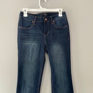 NWOT 1822 Denim dark wash flare y2k jeans size 6